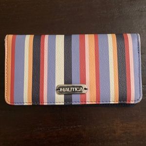 NWOT Nautica Striped Wallet